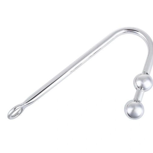 Hook Anal 4417 Two Stainless Pleasurable Steel Balls 0412